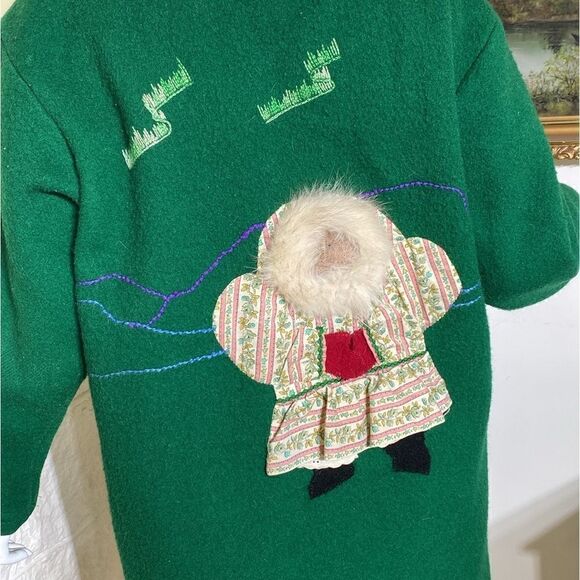 Vintage Original Yukon Parka 100% Wool Handcrafted Appliqué Genuine Fur - Picture 7 of 16